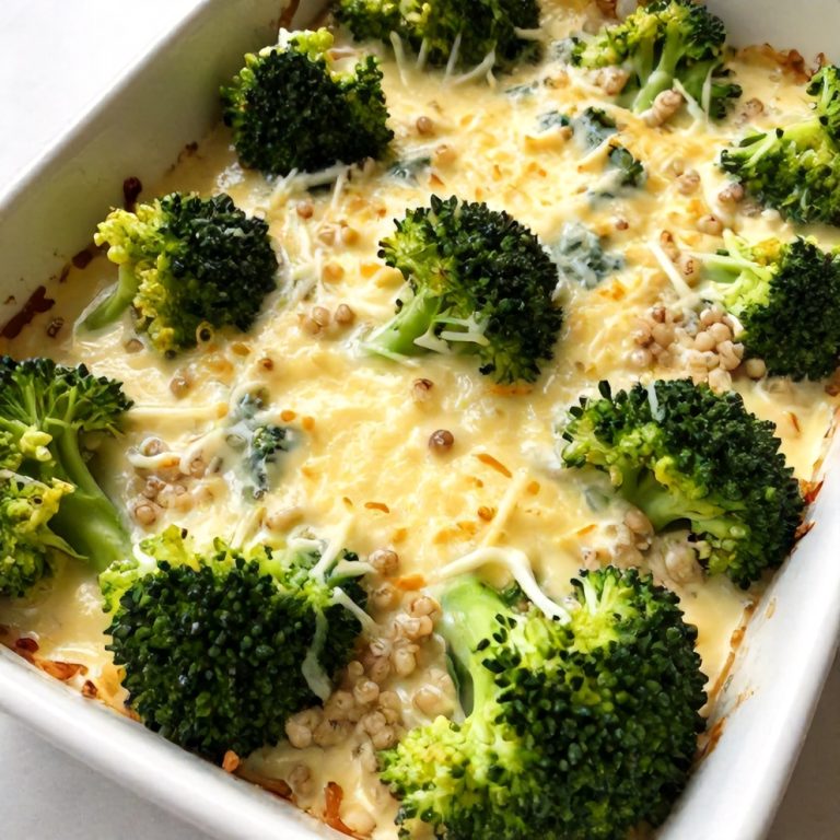 Easy Creamy Broccoli Quinoa Bake
