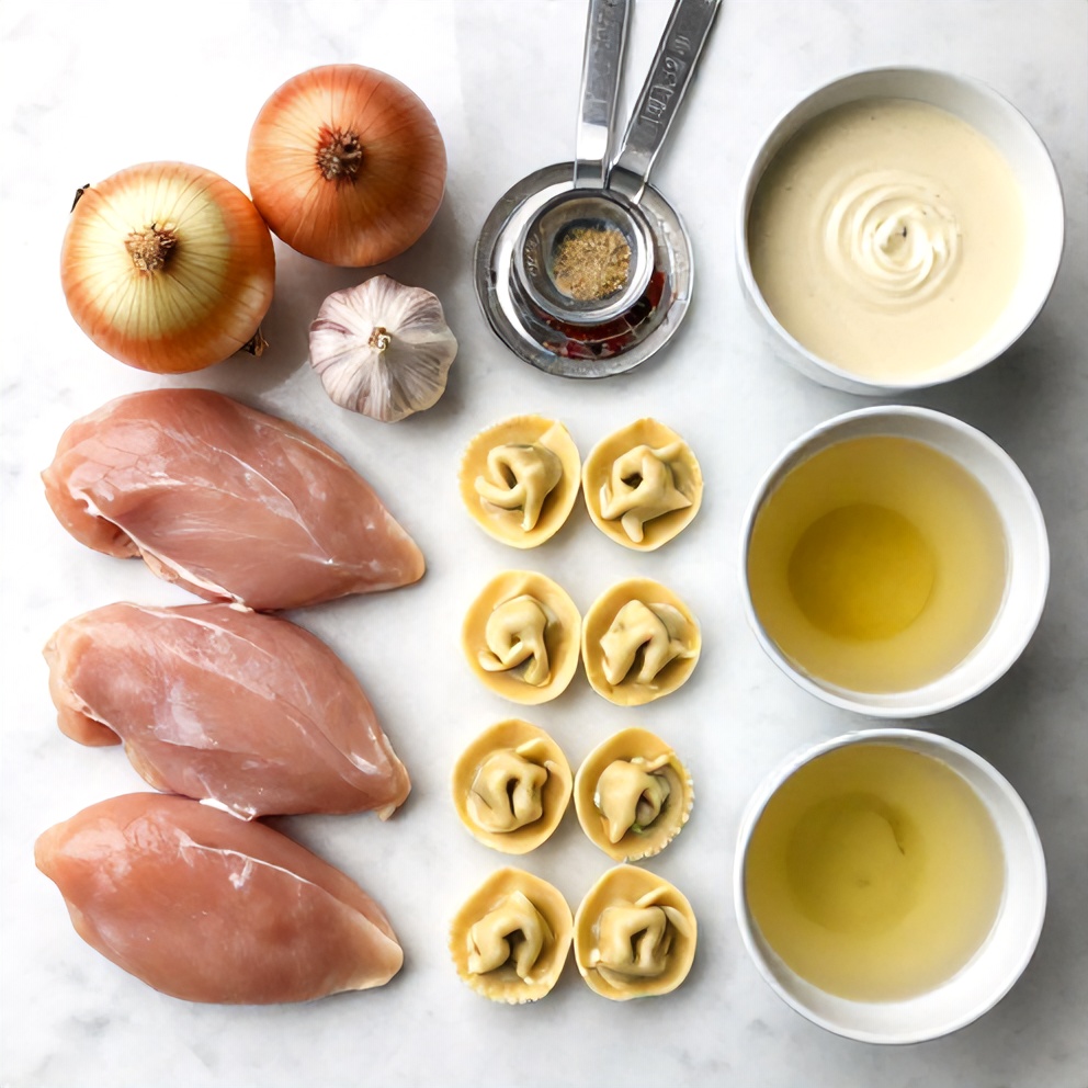 Crockpot Chicken Tortellini Ingredients