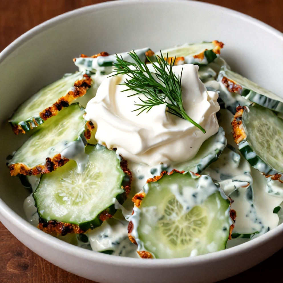 Easy Creamy Cucumber Salad