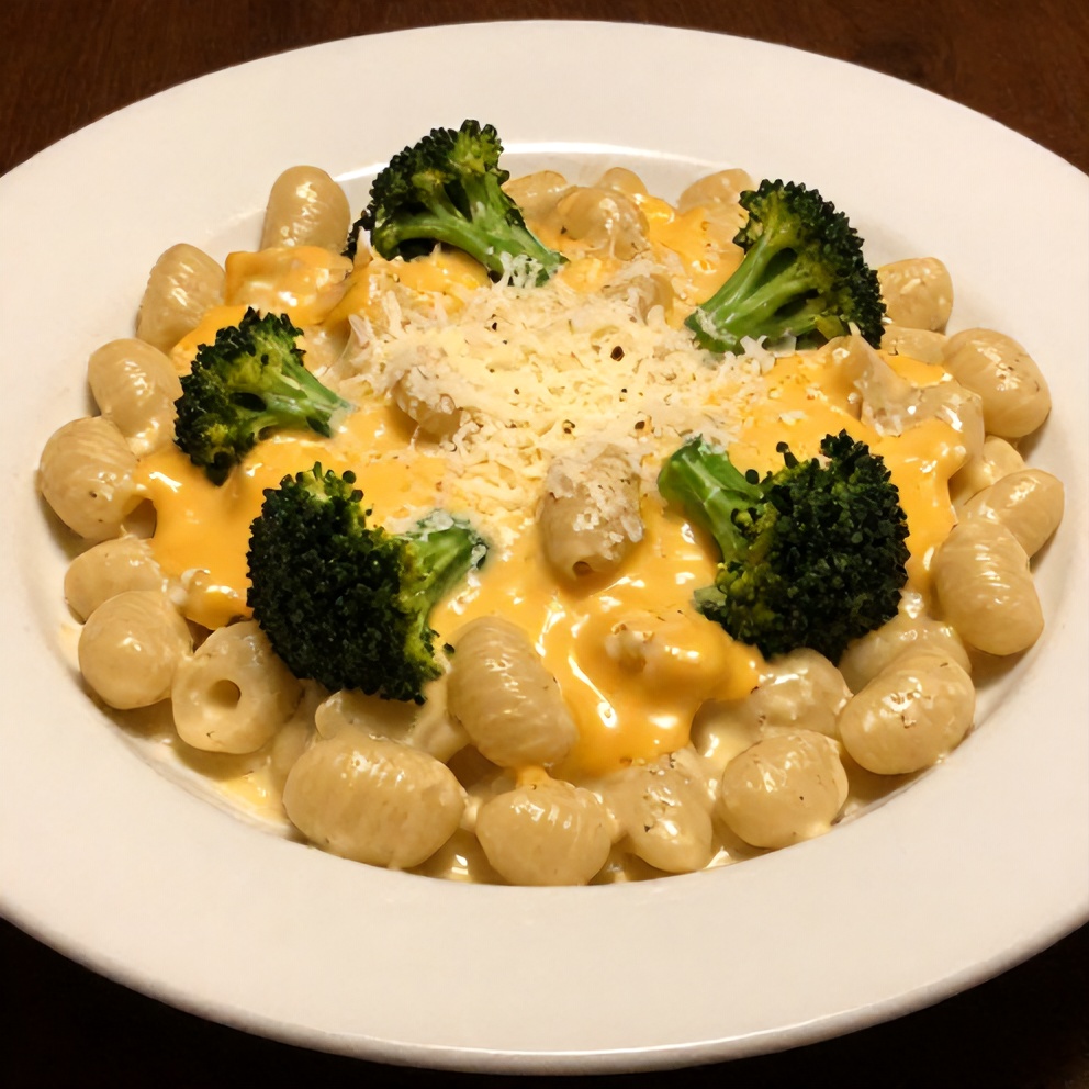 Gnocchi and Broccoli Bake with Cheese Sauce