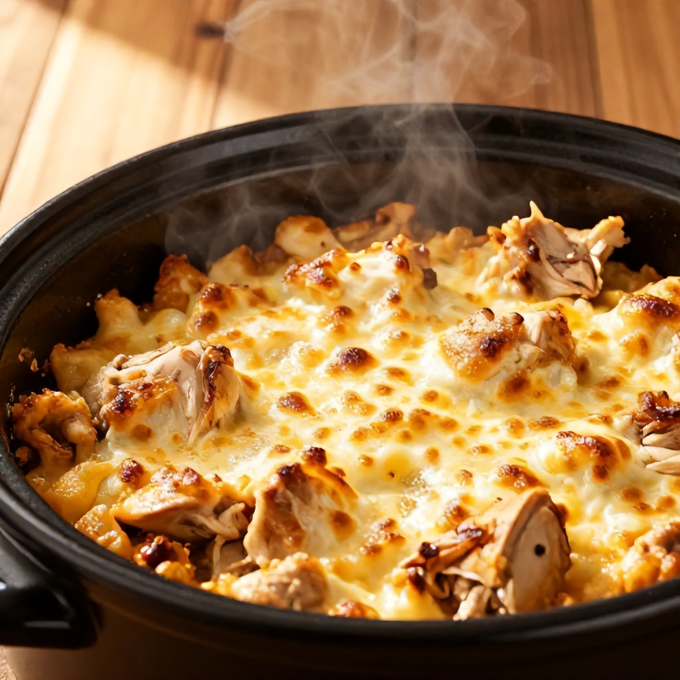 Easy Crockpot Chicken and Stuffing