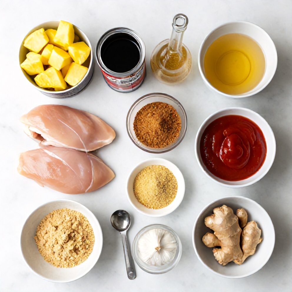 Easy Crockpot Hawaiian Chicken Ingredients
