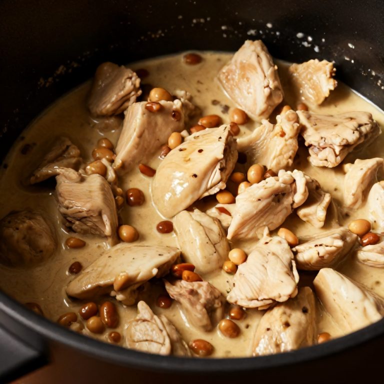 Easy Crockpot Thai Peanut Chicken