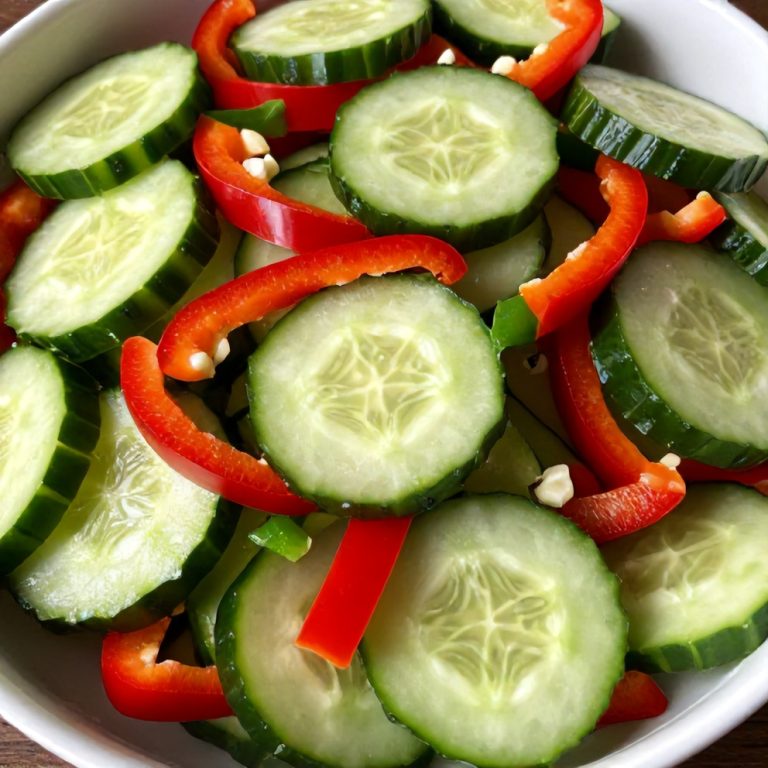 Easy Cucumber Sweet Pepper Salad