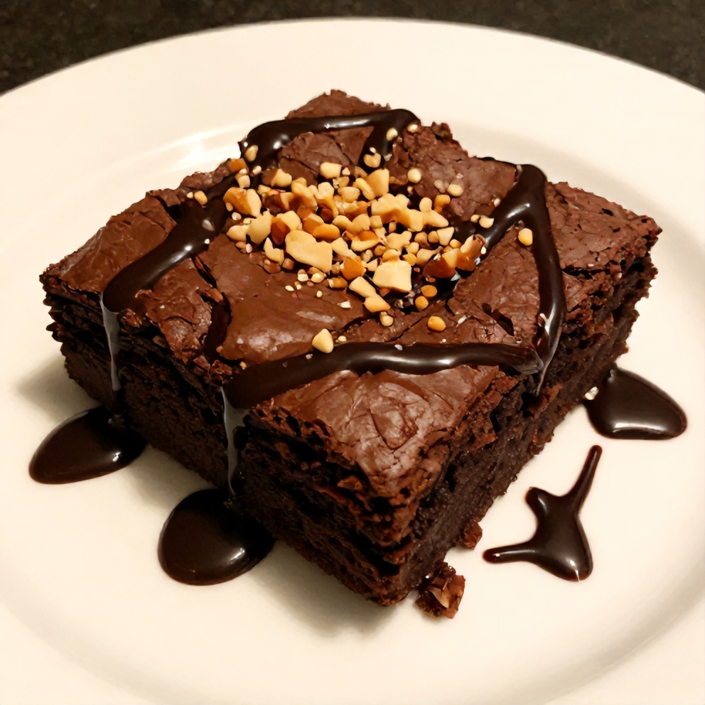 Easy Dr Pepper Brownies with Chocolate Sauce