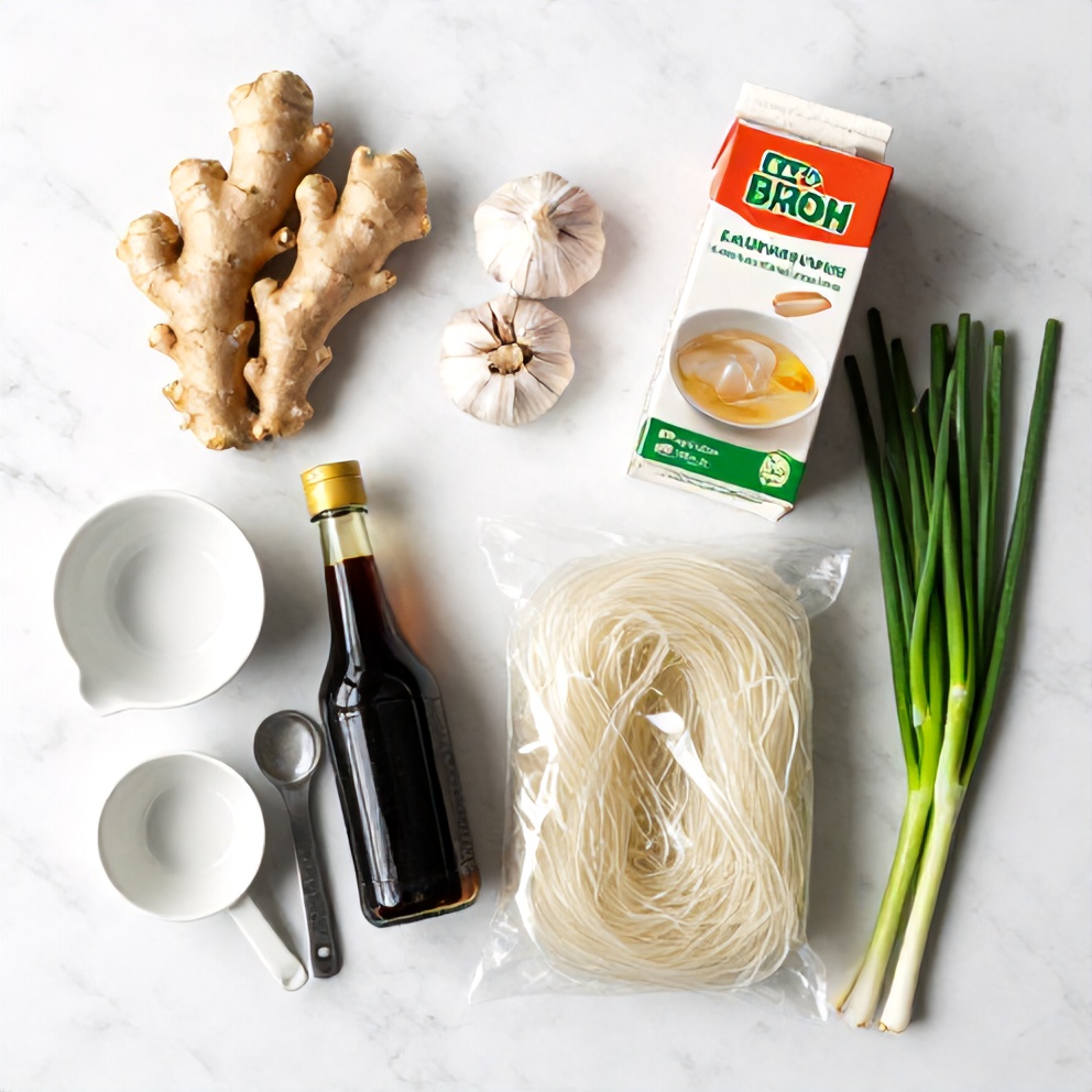 Ginger Garlic Broth Ingredients