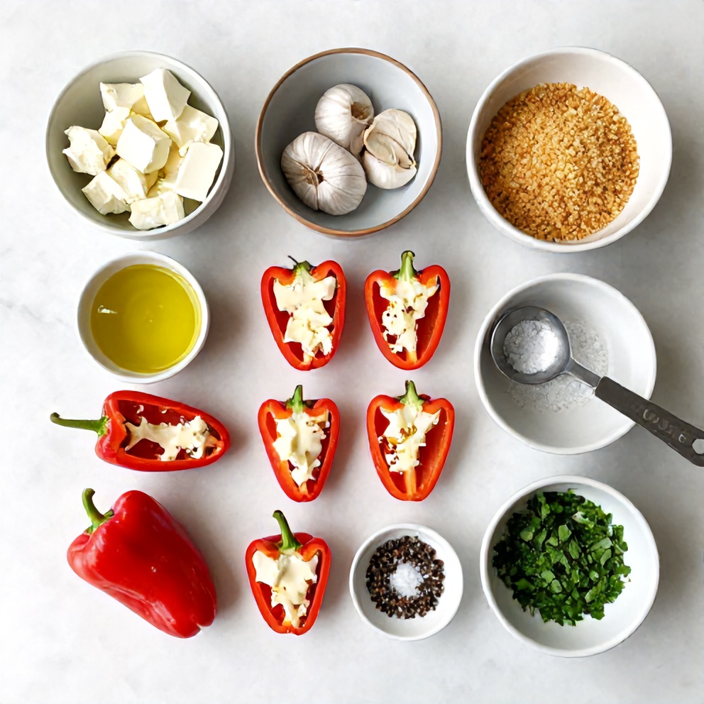 Goat Cheese Stuffed Mini Peppers Ingredients