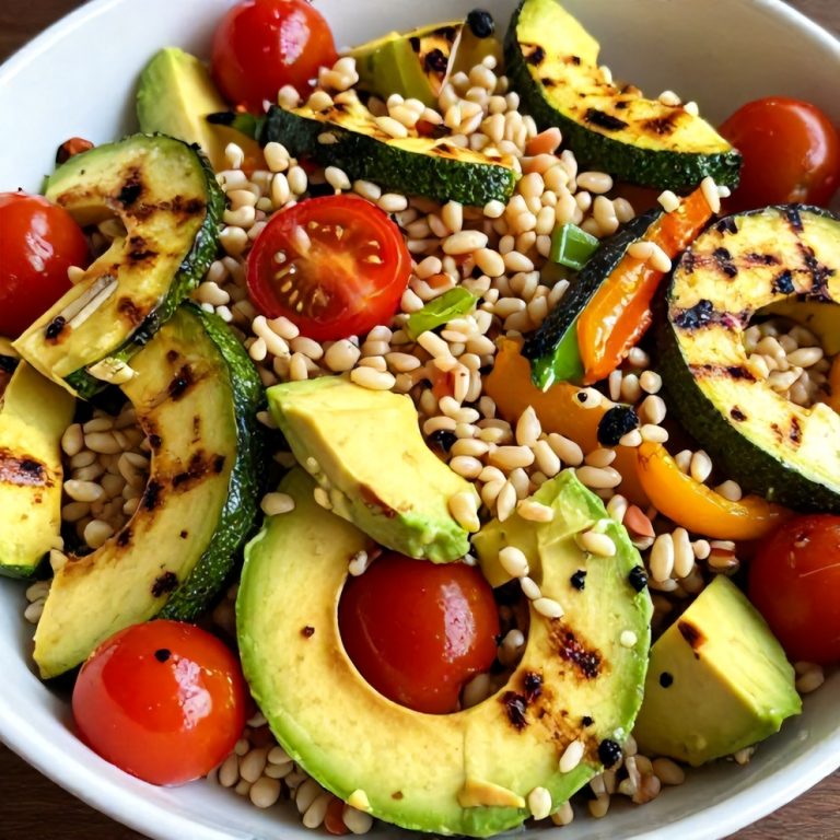Easy Grilled Summer Vegetable Farro Salad
