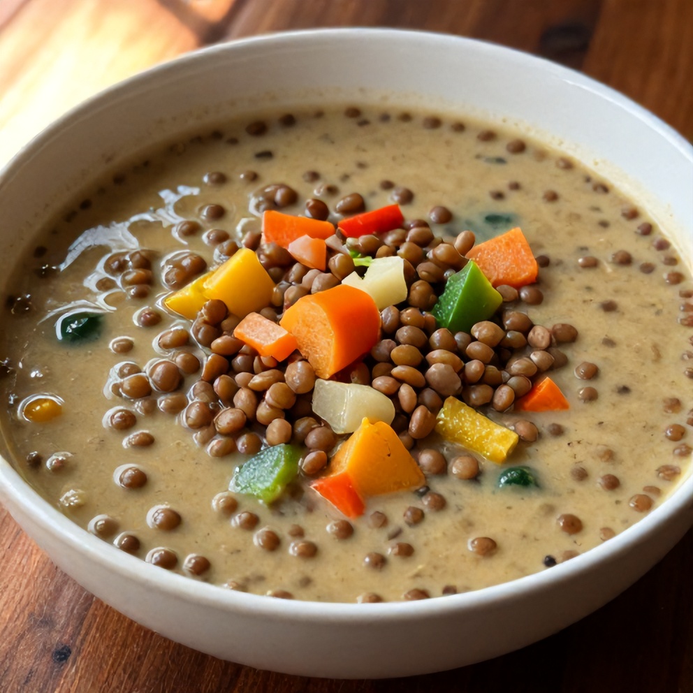 Easy Hearty Lentil and Vegetable Soup