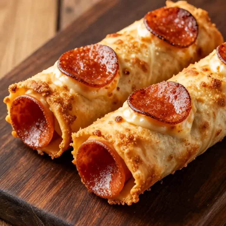 Easy High Protein Pepperoni Pizza Rolls