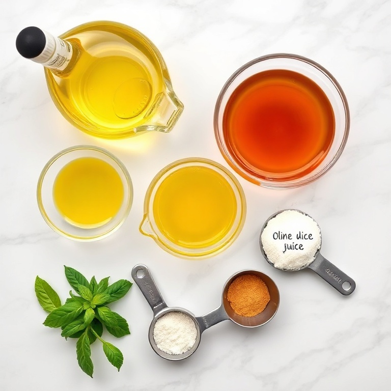 Ingredients for Easy Honey Lime Salad Dressing