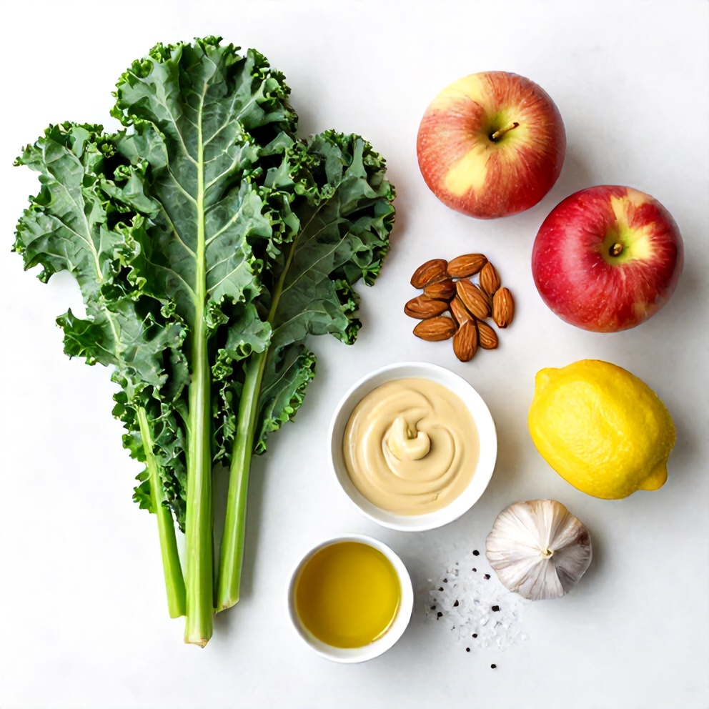 Kale Apple Salad Ingredients