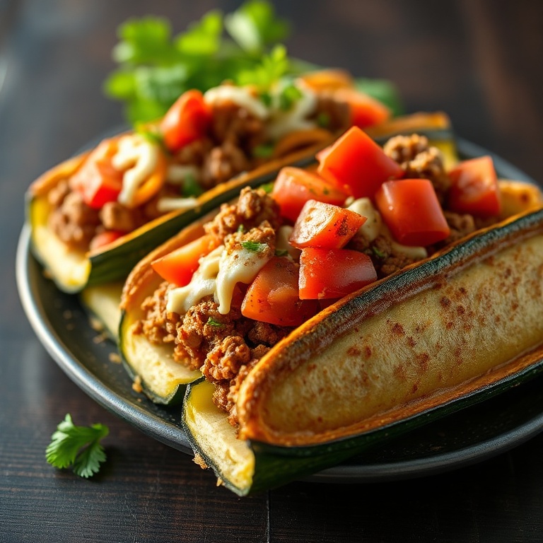 Easy Keto Zucchini Boats