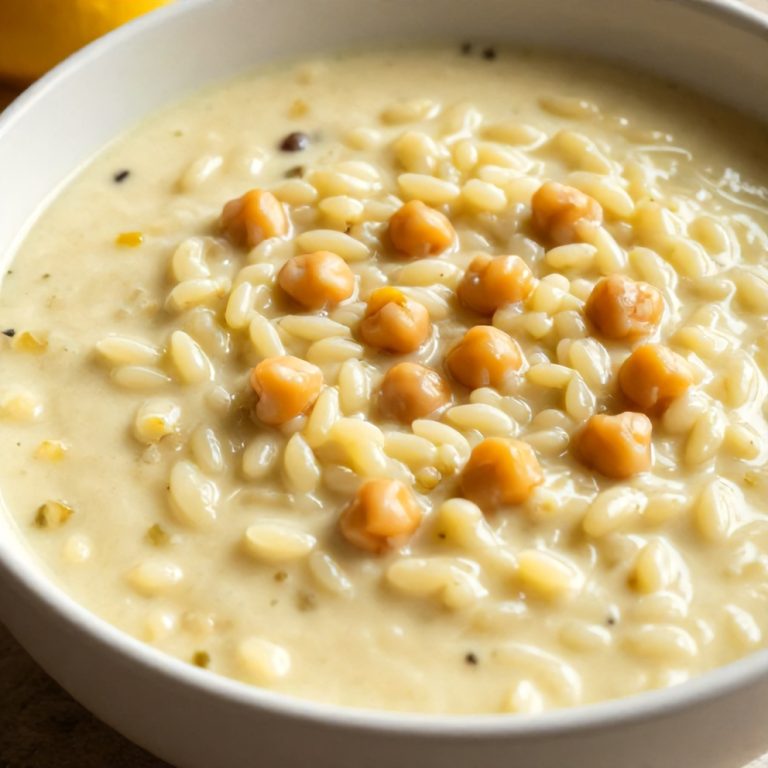 Easy Lemon Chickpea Orzo Soup