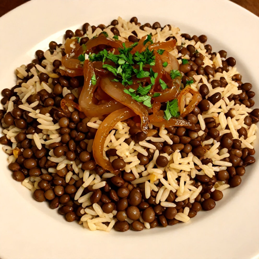 Perfectly Plated Mujadara Dinner