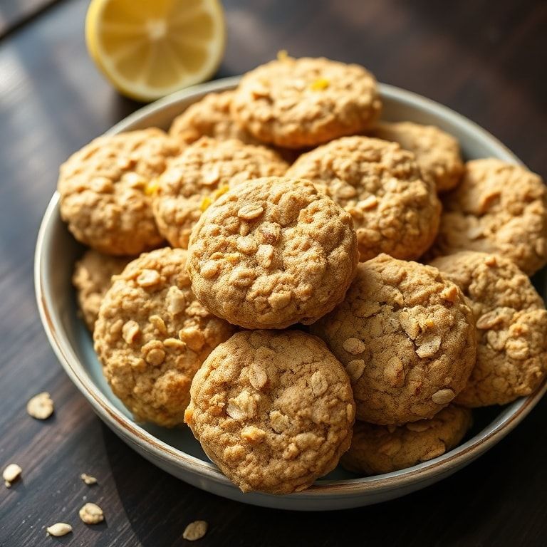 easy no-bake lemon oatmeal cookies