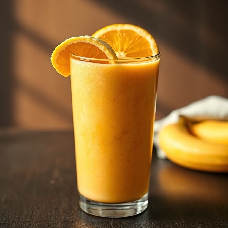 easy orange banana smoothie