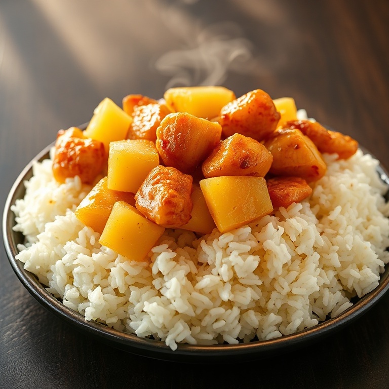 easy pineapple chicken and rice