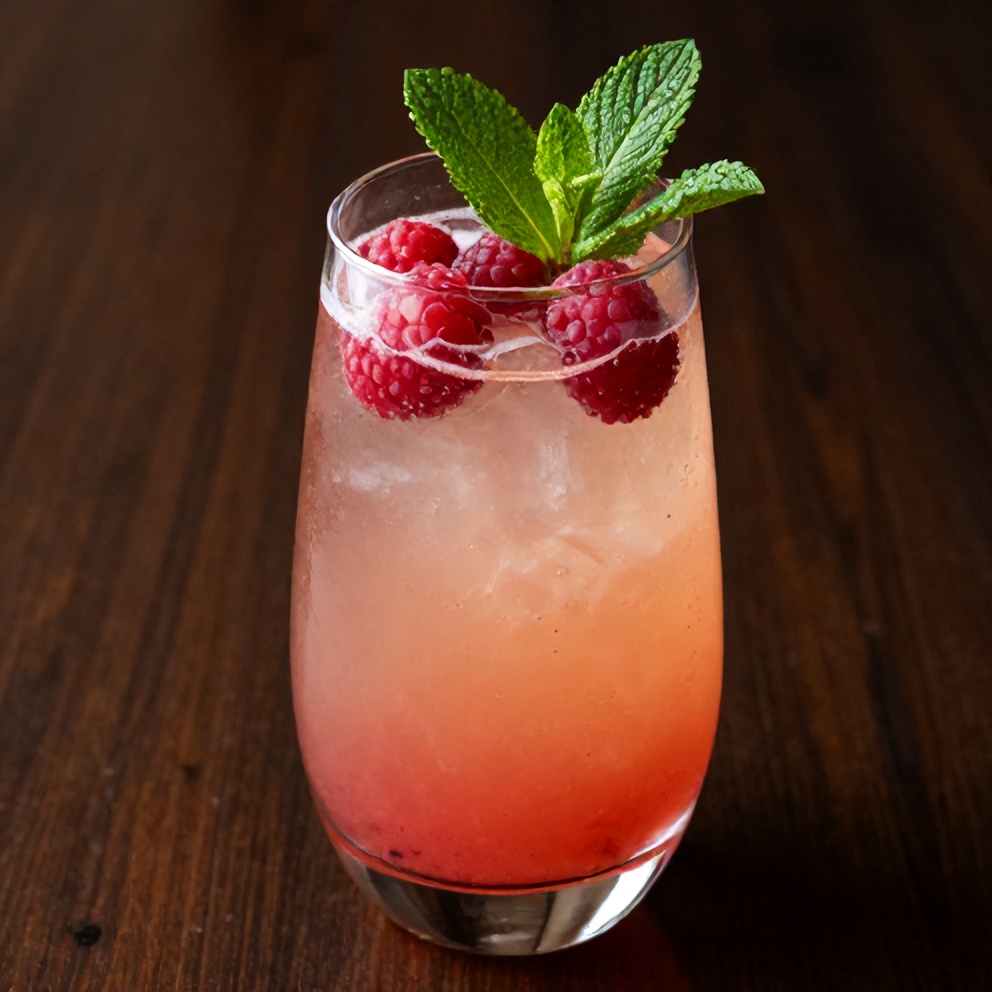 Easy Raspberry Moscato Cocktail