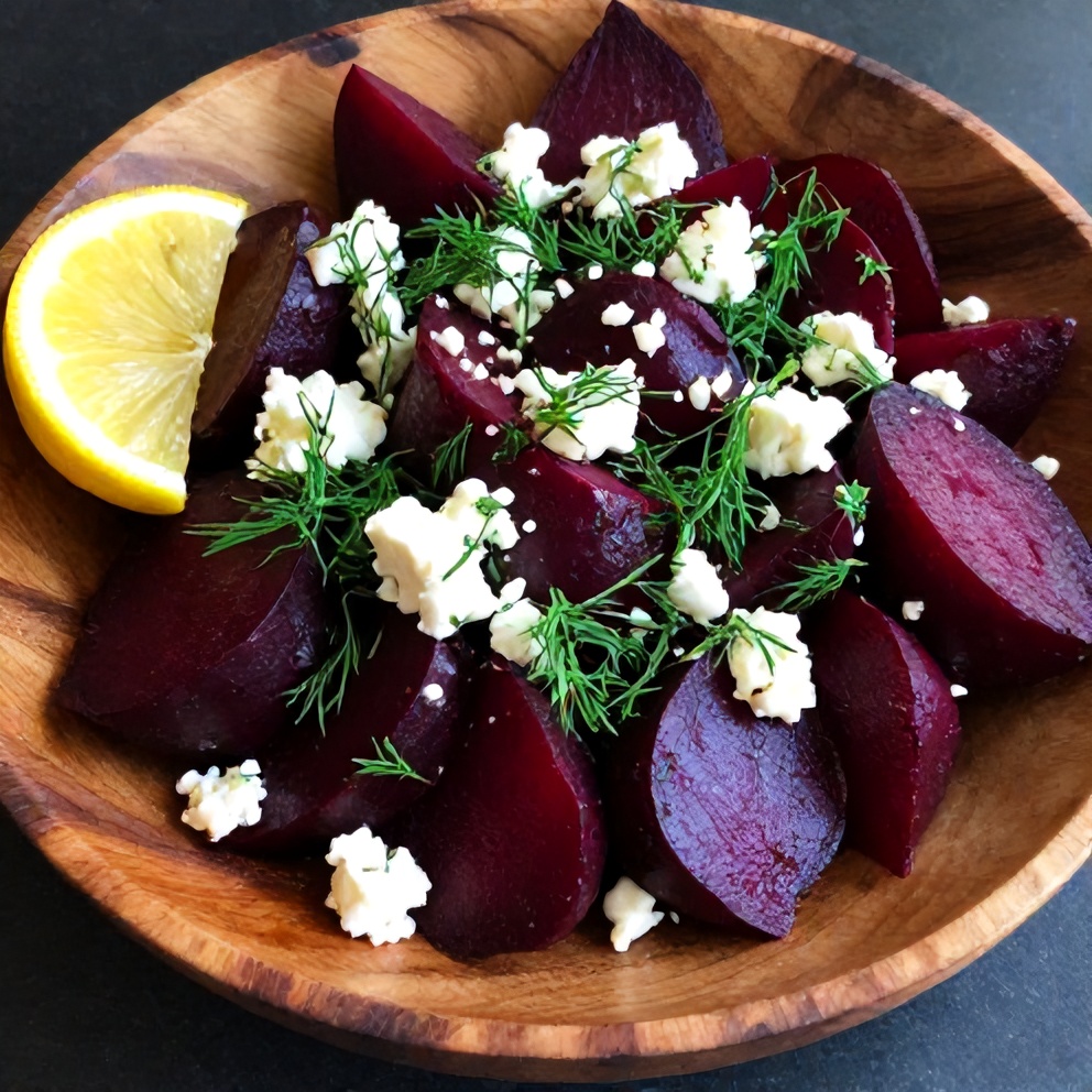 Plated Roasted Beet Salad