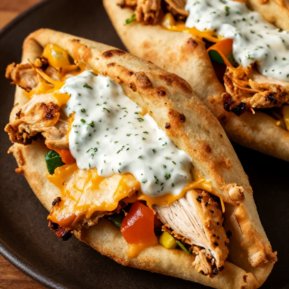 Easy Sheet Pan Chicken Pitas