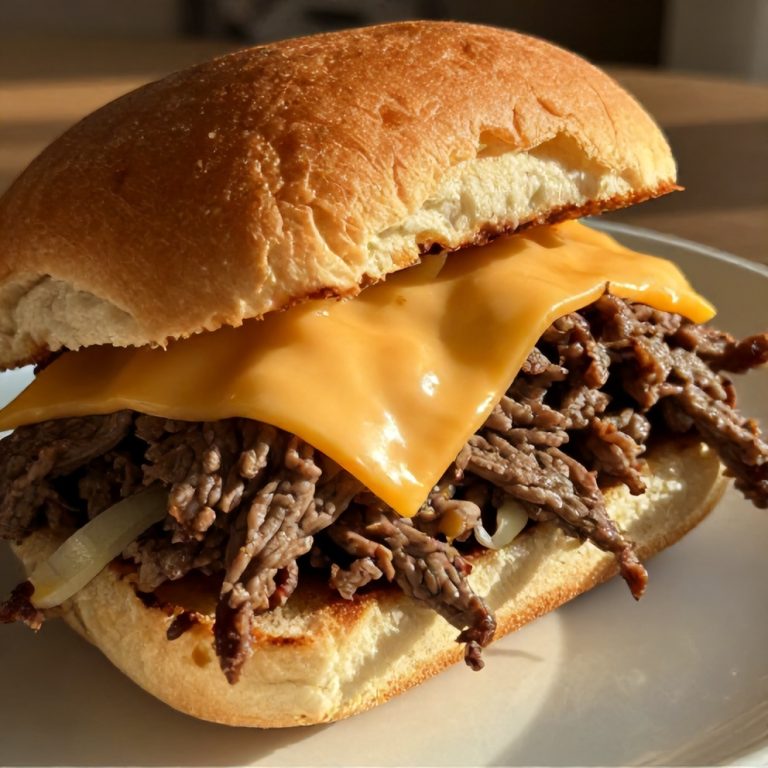 slow cooker beef and cheddar sandwiches