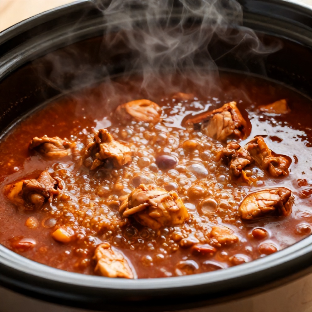 Easy Slow Cooker Buffalo Chicken Chili