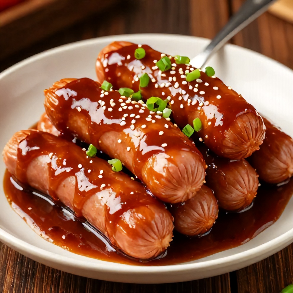 Little Smokies in BBQ Sauce served