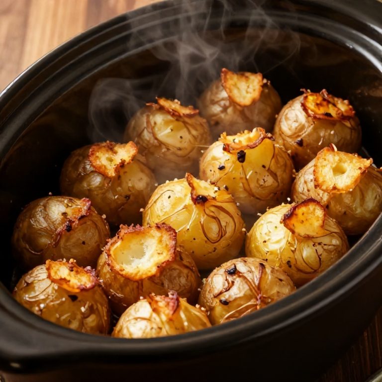 Easy Slow Cooker Loaded Baked Potatoes