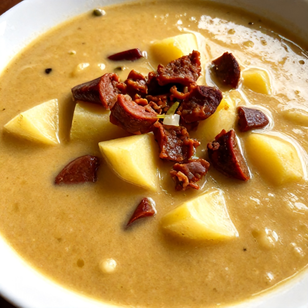 Easy Spanish Potato Soup with Chorizo