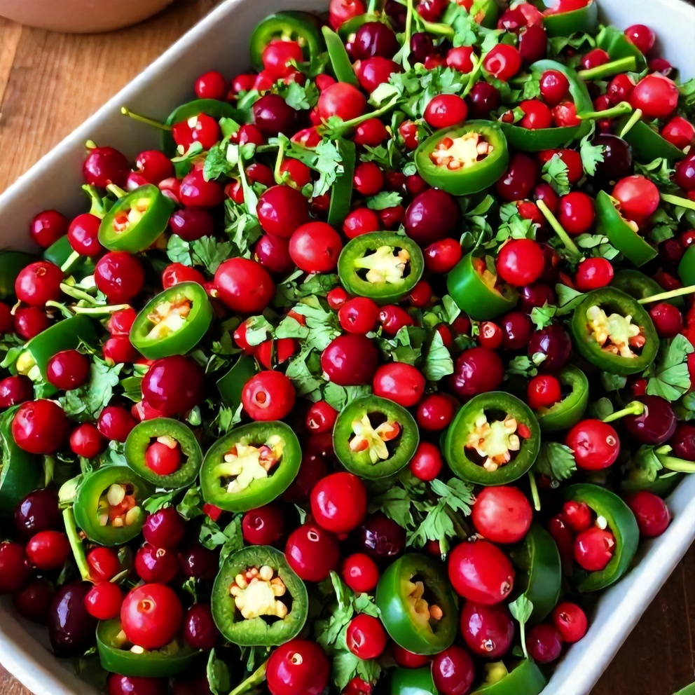 Easy Spicy Cranberry Salsa