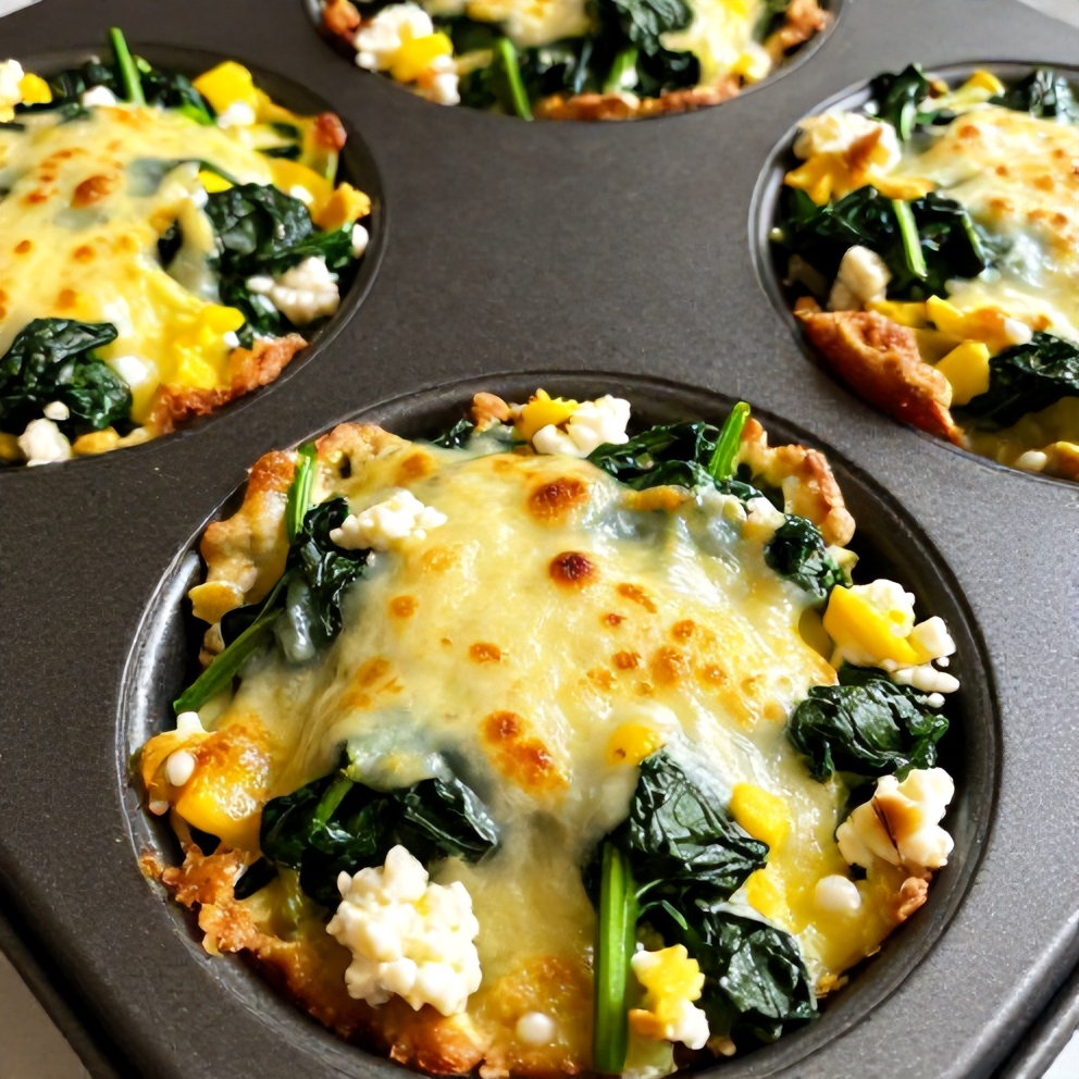 Easy Spinach and Feta Egg Muffins