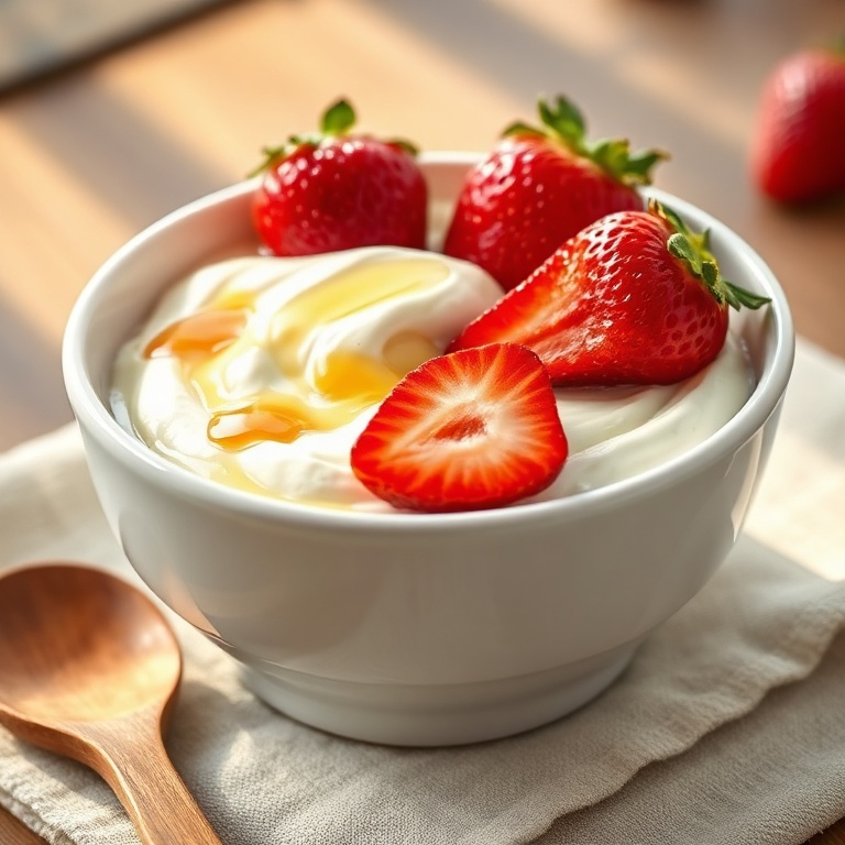 Easy Strawberry Cheesecake Yogurt Bowl