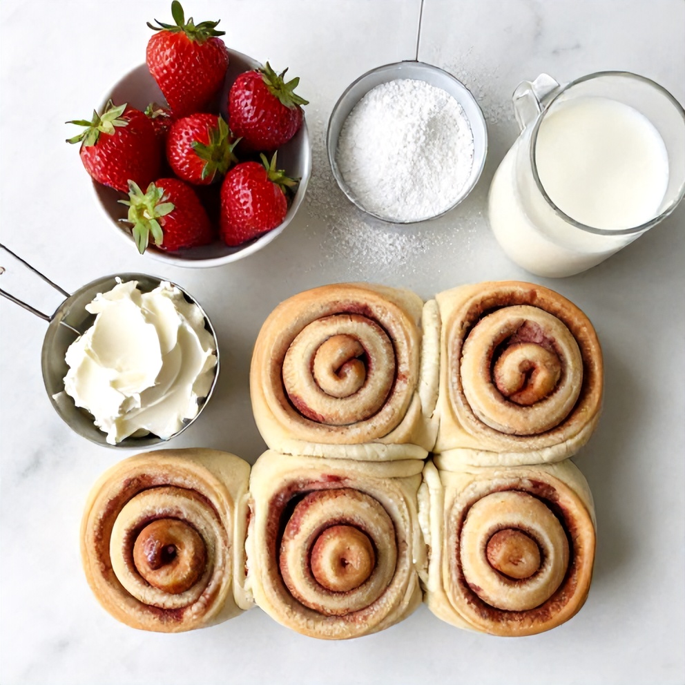 Strawberry Cinnamon Rolls Ingredients