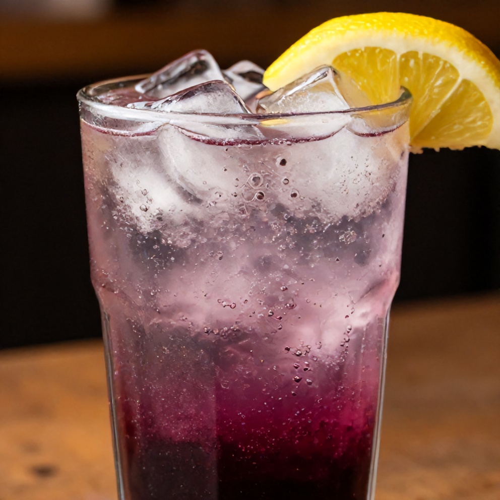 Italian Cream Soda with Sugar Free Blueberry Syrup