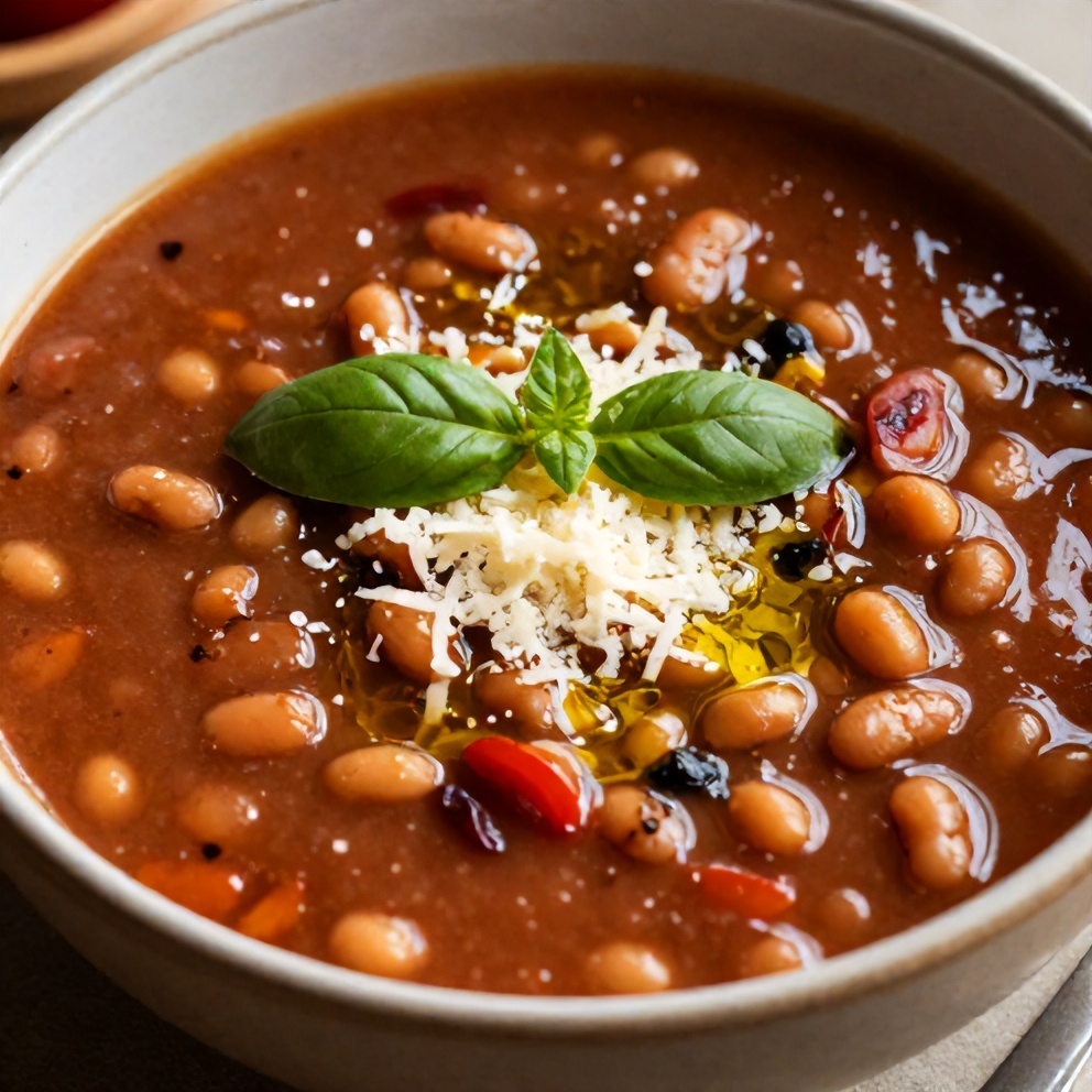 Easy Summer Minestrone Soup with Fresh Basil and Beans