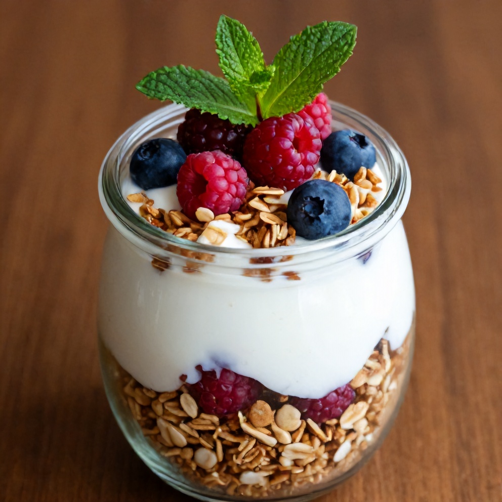 Easy Summer Yogurt Parfait with Fresh Berries and Honey