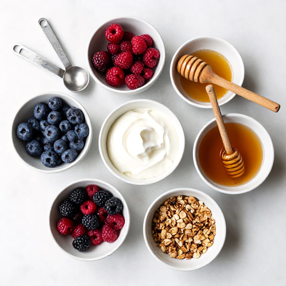 Ingredients for Easy Summer Yogurt Parfait
