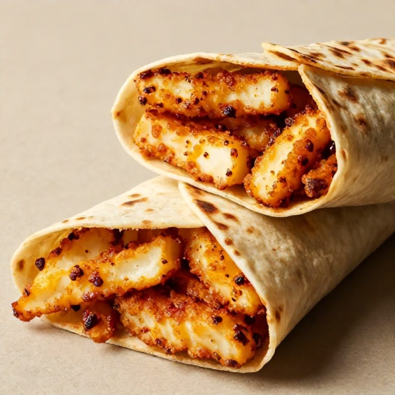 Easy Sweet Chili Halloumi Wraps