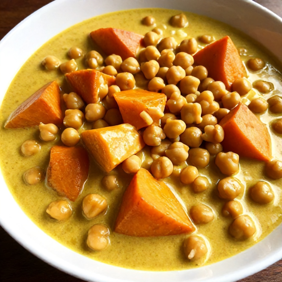 Easy Sweet Potato Chickpea Curry