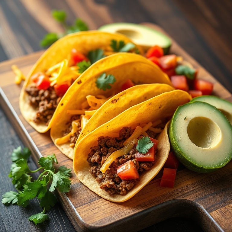 easy taco dinner board