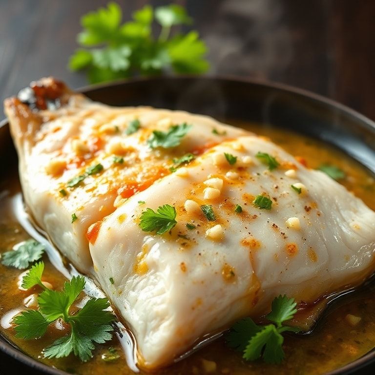 easy thai lime garlic steamed fish