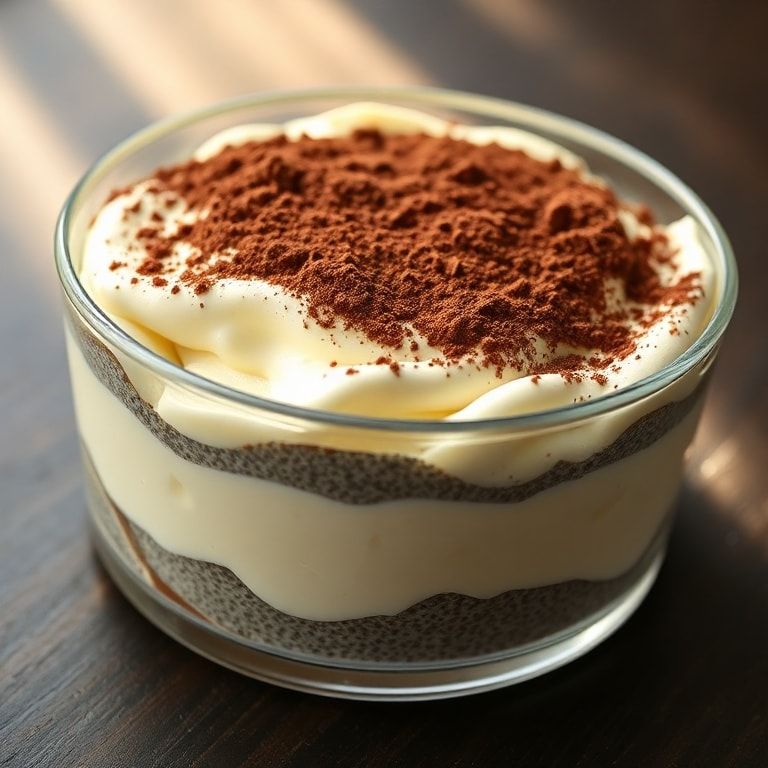 easy tiramisu chia pudding