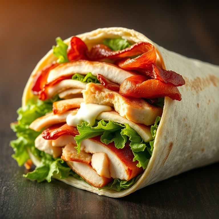 Easy Turkey Ranch Club Wrap