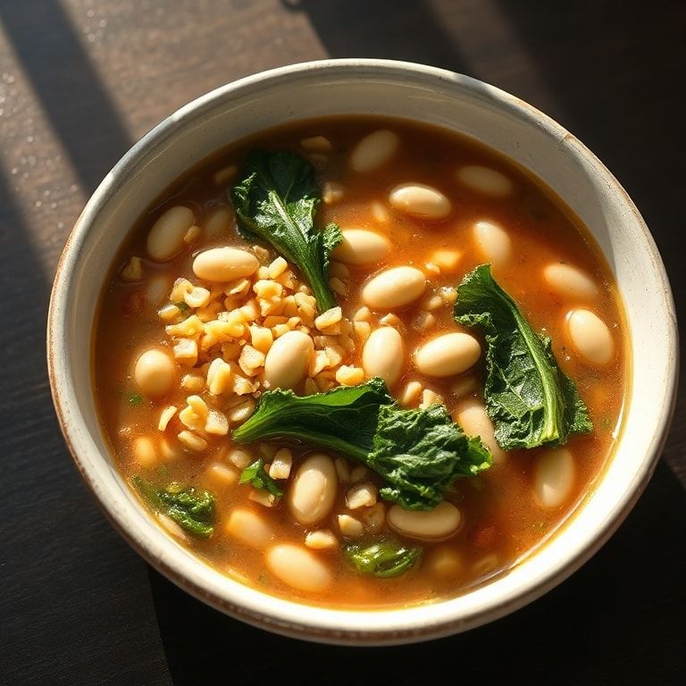 easy Tuscan farro soup
