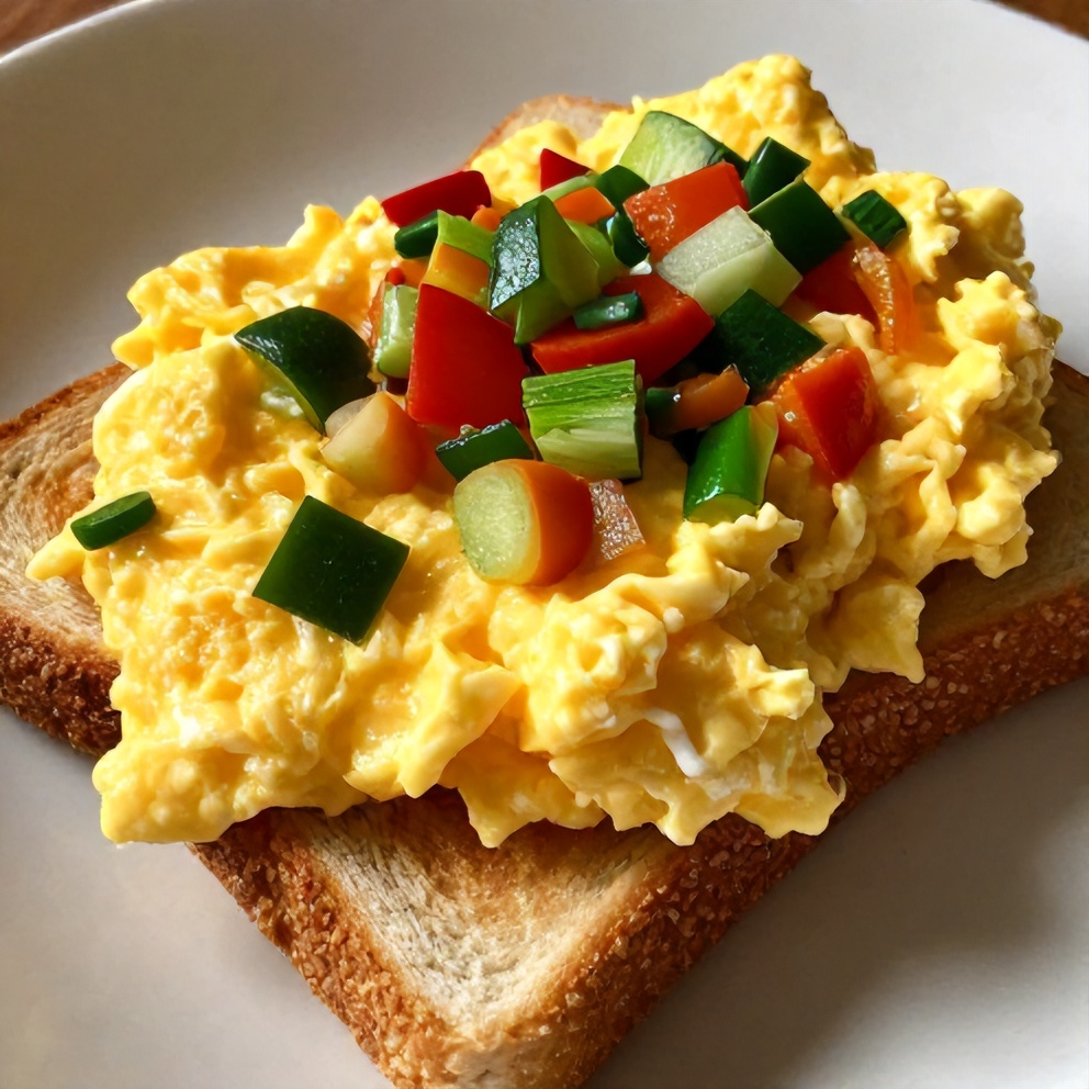Easy Veggie Scrambled Eggs