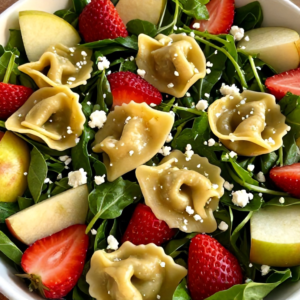 fresh apple tortellini salad