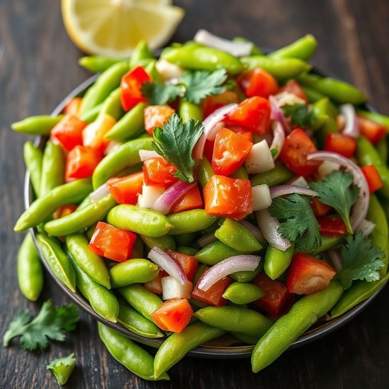 fresh edamame salad