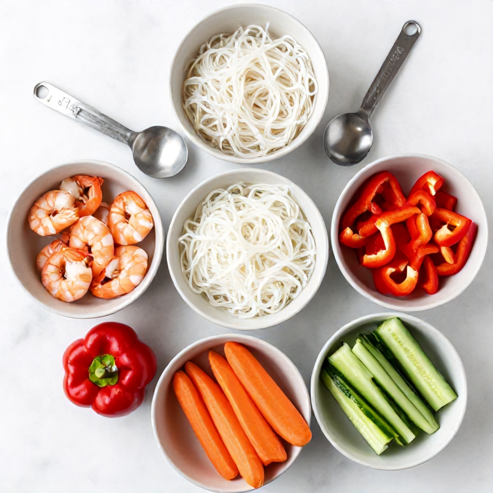 Spring Roll Bowl Ingredients