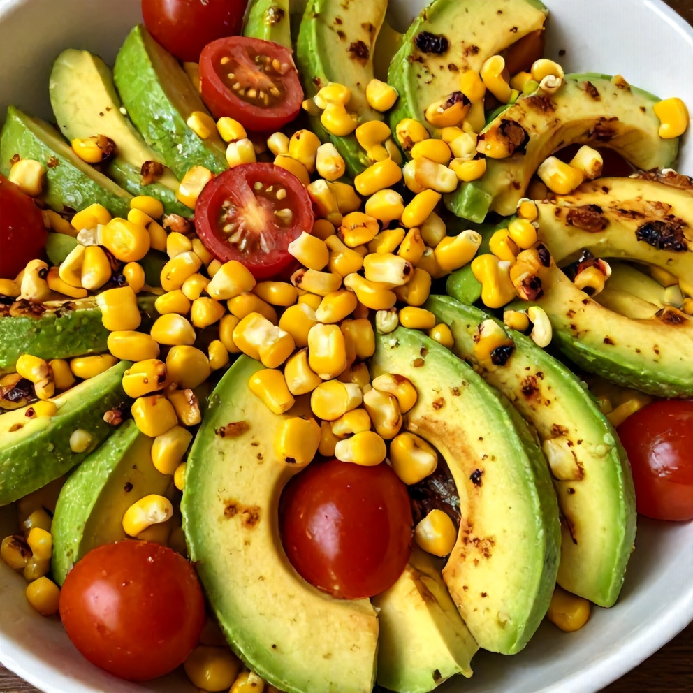 Grilled Corn Avocado Salad